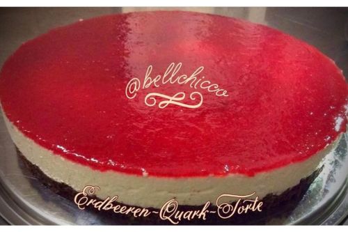 Erdbeer-Quark-Mandel Torte   Glutenfrei !  Ø  26 cm /  12 Stück  48,-€       auf  Bestellung 